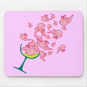 Roze Olifanten Muismat