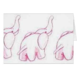 Roze olifanten op parade