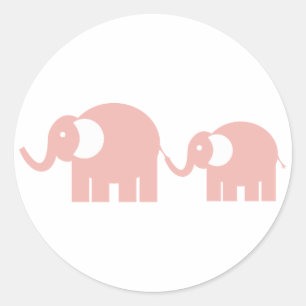 Roze Olifanten Stickers
