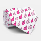 Roze olifanten stropdas (Opgerold)