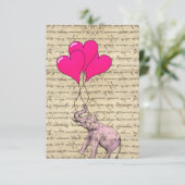 Roze olifantenballonnen (Staand voorkant)
