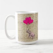 Roze olifantenballonnen koffiemok (Links)