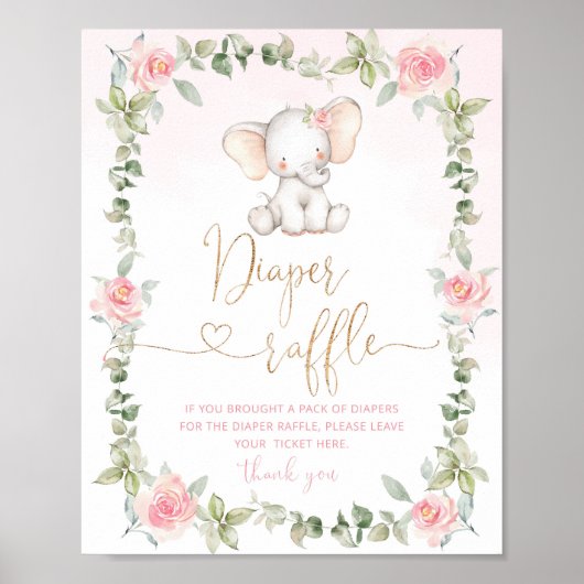 Roze olifantenluierhandel poster (Voorkant)