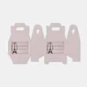 Roze olifantentoren voor weddenschap bedankdoosjes (Uitgevouwen)