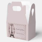 Roze olifantentoren voor weddenschap bedankdoosjes (Geopend)