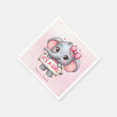 Roze olifantservetten servet (Hoek)