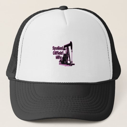 Roze olifield Wife Trucker Pet (Voorkant)