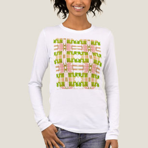 Roze Olijf Beige Geometrische Tribal Art Kleine Te Tri-Blend Shirt