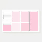 Roze om lijst Post-it® notes te doen (Voorkant)
