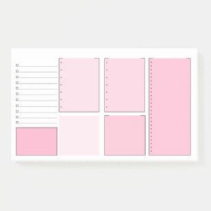 Roze om lijst Post-it® notes te doen