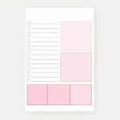 Roze om lijst Post-it® notes te doen (Voorkant)