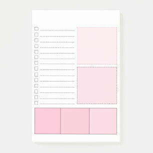 Roze om lijst Post-it® notes te doen