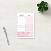 Roze om lijst Post-it® notes te doen (Kantoor)