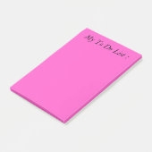 Roze om lijst te doen post-it® notes (Schuin)