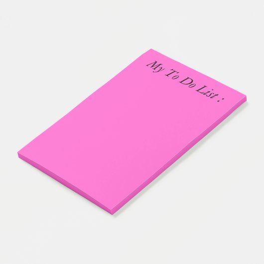 Roze om lijst te doen post-it® notes (Schuin)