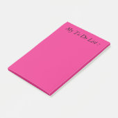 Roze om lijst te doen post-it® notes (Schuin)