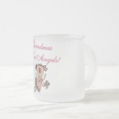 Roze oma's zijn Angels Tshirts en cadeaus Matglas Koffiemok (Voorkant rechts)