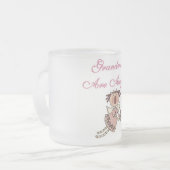Roze oma's zijn Angels Tshirts en cadeaus Matglas Koffiemok (Voorkant links)