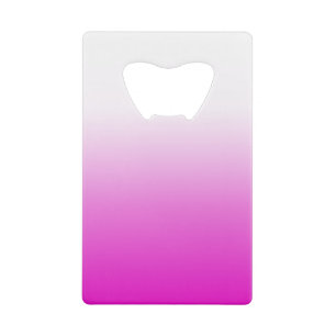 Roze Ombr Gradient Achtergrond Design-60416 Creditkaart Flessenopener