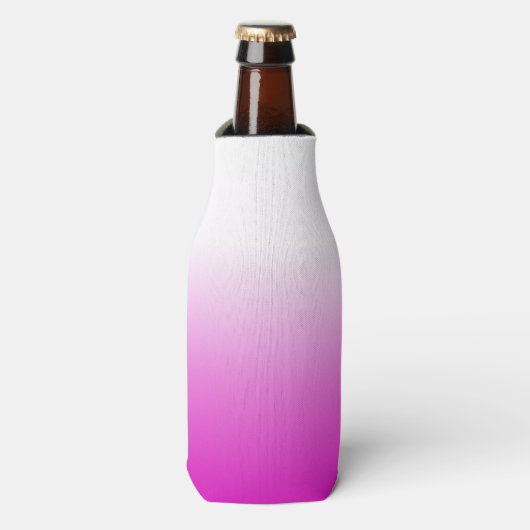 Roze Ombr Gradient Achtergrond Design-60416 Flesjeskoeler (Fles Voorkant)