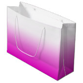Roze Ombr Gradient Achtergrond Design-60416 Groot Cadeauzakje (Voorkant Gekanteld)