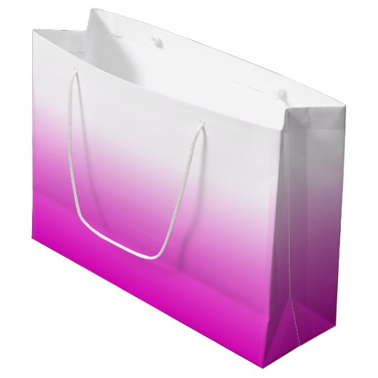 Roze Ombr Gradient Achtergrond Design-60416 Groot Cadeauzakje (Voorkant Gekanteld)
