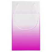 Roze Ombr Gradient Achtergrond Design-60416 Klein Cadeauzakje (Achterkant)