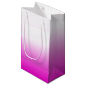 Roze Ombr Gradient Achtergrond Design-60416 Klein Cadeauzakje (Voorkant Gekanteld)