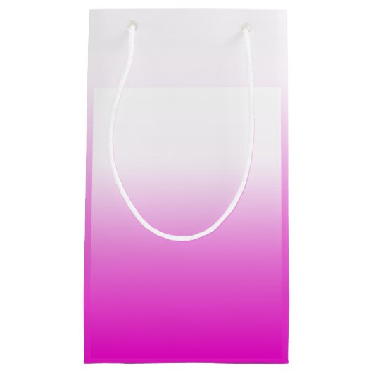 Roze Ombr Gradient Achtergrond Design-60416 Klein Cadeauzakje (Voorkant)