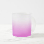 Roze Ombr Gradient Achtergrond Design-60416 Matglas Koffiemok (Voorkant rechts)
