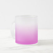Roze Ombr Gradient Achtergrond Design-60416 Matglas Koffiemok (Voorkant links)