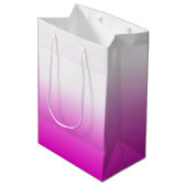 Roze Ombr Gradient Achtergrond Design-60416 Medium Cadeauzakje (Voorkant Gekanteld)
