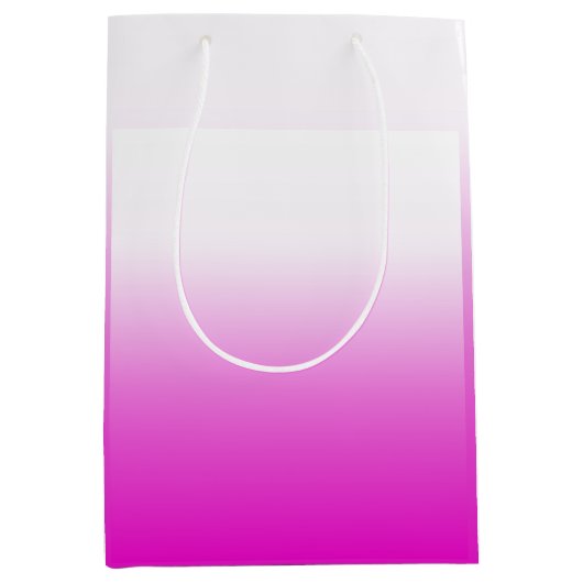 Roze Ombr Gradient Achtergrond Design-60416 Medium Cadeauzakje (Voorkant)