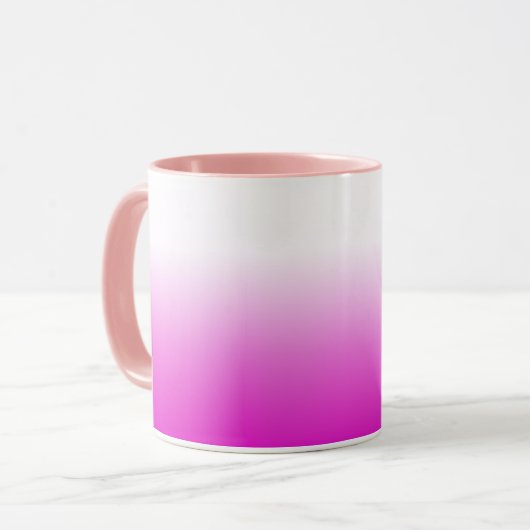 Roze Ombr Gradient Achtergrond Design-60416 Mok (Voorkant links)