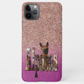 Roze Ombre Alpaca Design iPhone Hoesje (Achterkant)