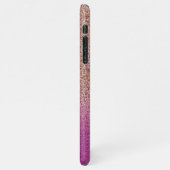 Roze Ombre Alpaca Design iPhone Hoesje (Linkerkant)
