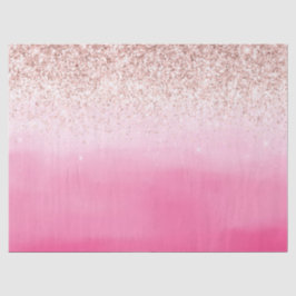 Roze ombre Blush Glitter Sparkle Tissuepapier