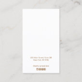 Roze ombre Boho Feather Earring Display Visitekaartje (Achterkant)