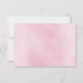 roze ombre bruiloft uitnodiging rsvp (Achterkant)