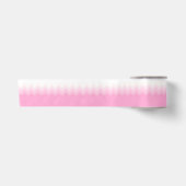 Roze Ombre Chevron Patroon Satijnen Lint (Voorkant)