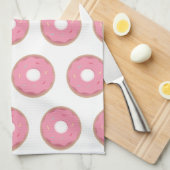 Roze Ombre Donuts Donut Strooisel Bakkerij Theedoek (Quarter Fold)