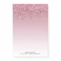 Roze Ombré Driving Glitter Monogram