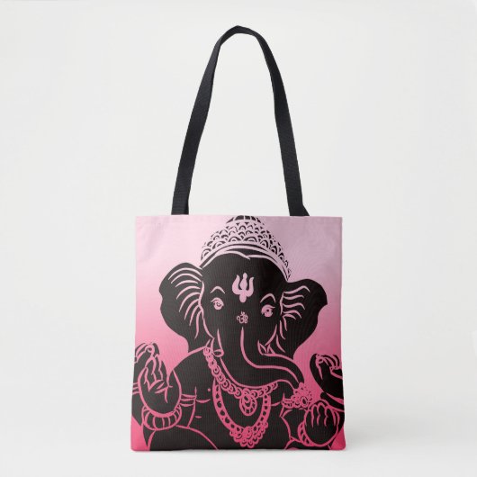 Roze ombre Ganesh Bag / Tas (Voorkant)