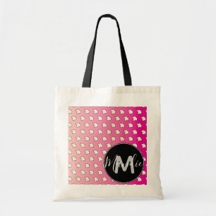 Roze Ombre Gebakken Eieren Mooie Naam Bibliotheek  Tote Bag