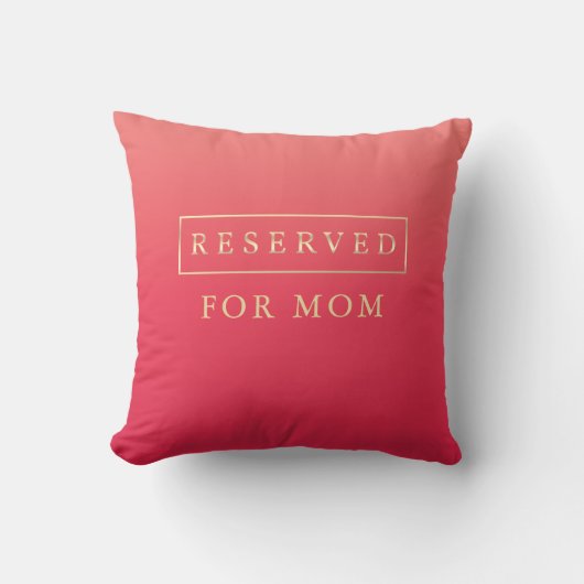 Roze Ombre gereserveerde stoel Kussen (Voorkant)