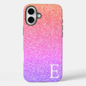 Roze Ombre Girly Printed Glitter Stijlvol en Schat Case-Mate iPhone Case (Achterkant)