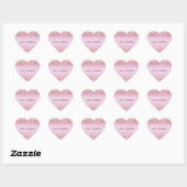Roze Ombre Glitzy Glitter Sparkle Hart Sticker (Vel)