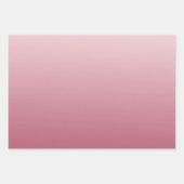 Roze ombre Gold Glitter Heart Inpakpapier Vel (Voorkant 2)