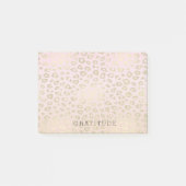 Roze ombre Gold leopard Print Post-it® Notes (Voorkant)