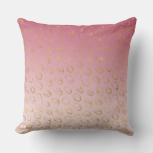 Roze Ombre Goud Chic Cirkels Kussen